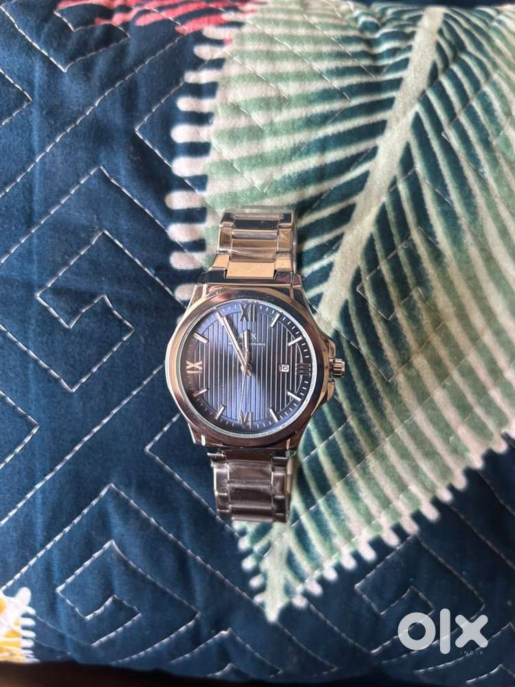Armani Exchange blue dial watch