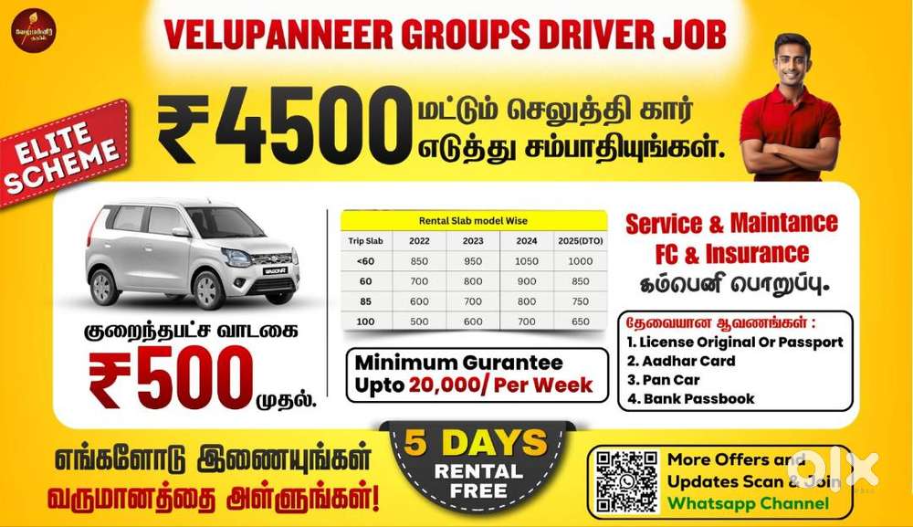 Everest Fleet - Velupanneer Groups Driver Job - Driver Wanted - Uber