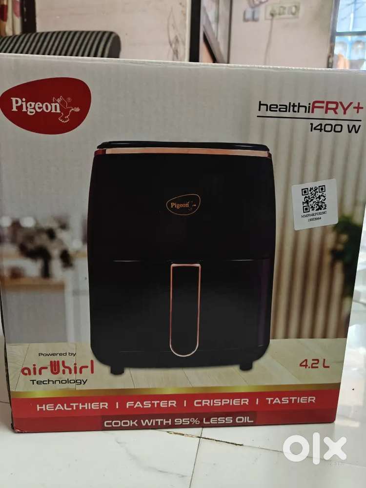 Brand New Pigeon Healthifry+ 4.2L Digital Air Fryer –Warranty – Unused