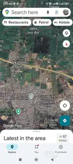 40 fit  and 17 fit double road plot..Near highway distance 150 meter