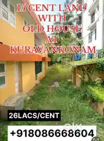 15 CENT WITH OLD HOUSE SALE IN KURAVANKONAM