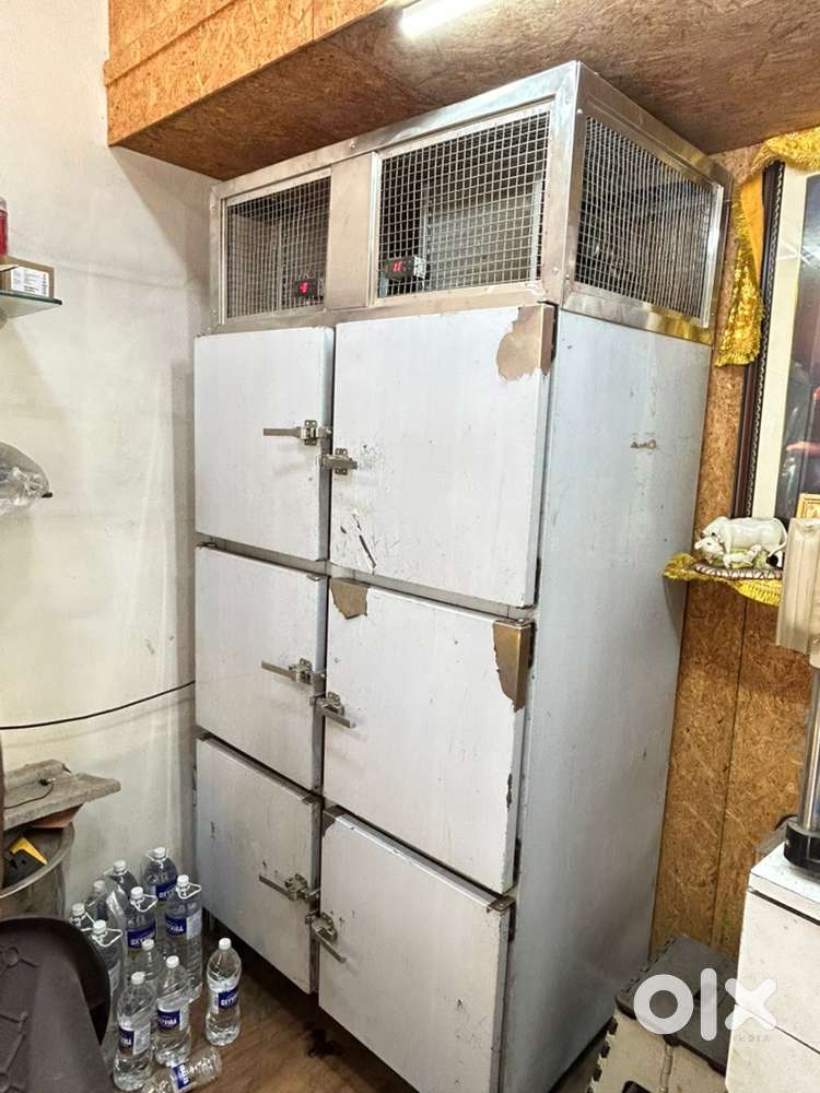 6 doors stainless steel standing fridge