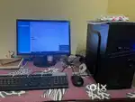 I5 processor 4 genrations cpu , monitor, keyboard, mouse