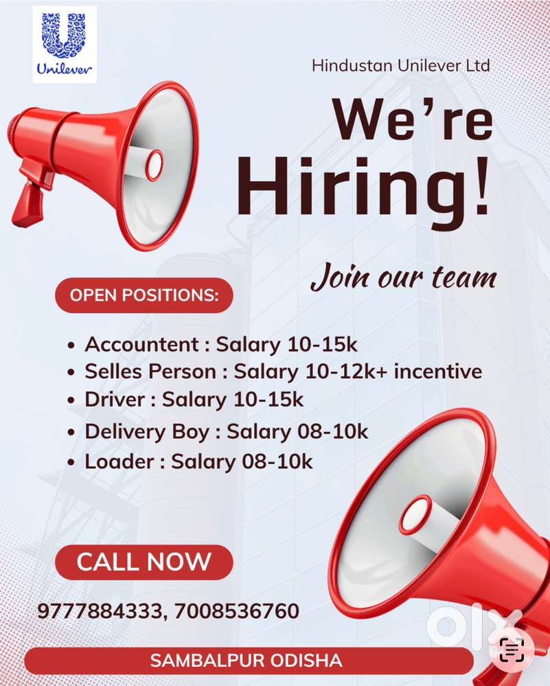 Staff requirement