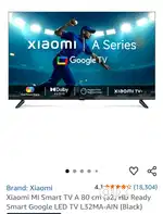 Xiaomi A SERIES GOOGLE TV 32 LED SMART TV