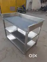 stainless steel romali roti work table neat condition For Sale