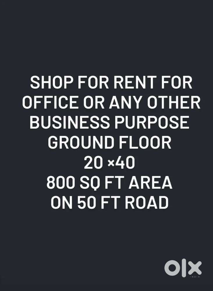 Shop for rent for office or any other business purpose
