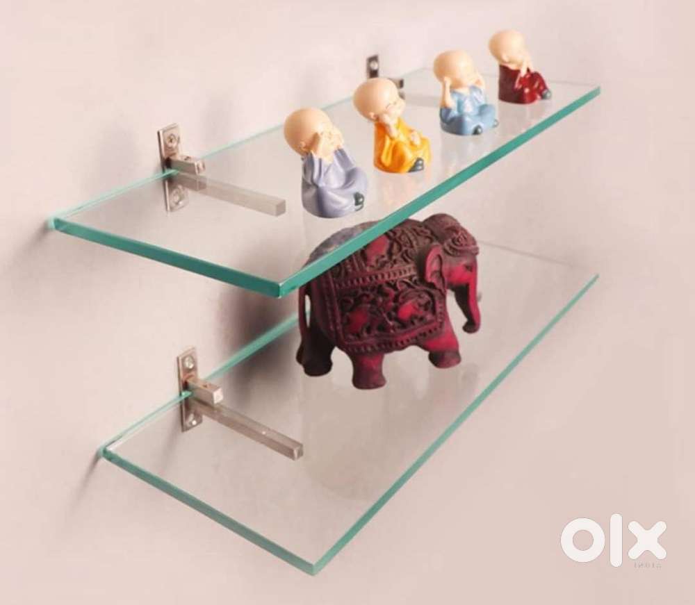 Modern Glass Wall Shelf – Sleek & Stylish Storage Solution