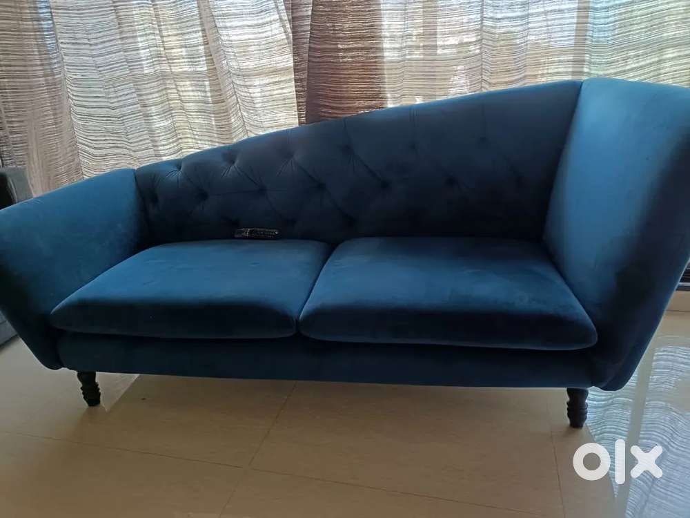 Blue Sofa which can fit 3 people