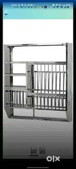 Stainless steel Kitchen Utensil Dish Rack...Bartan stand