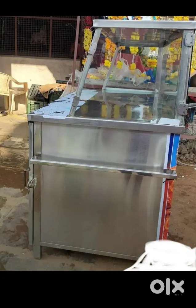 Steel display counter Jalebi counter