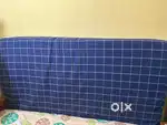 Queen size less used coir bed branded with protection cover
