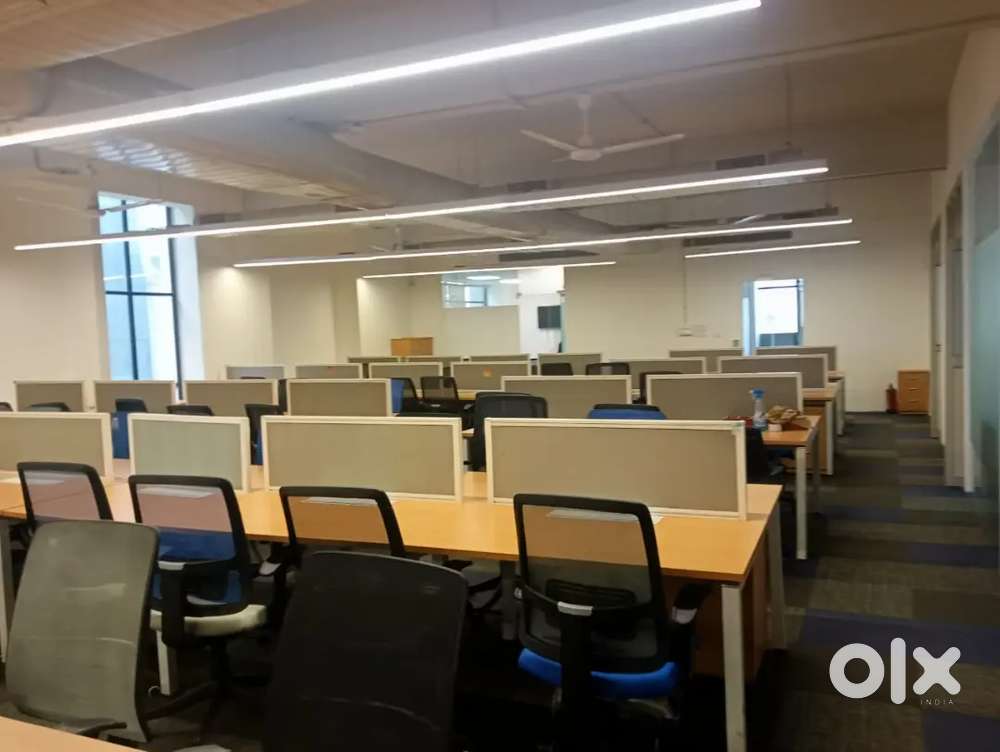 4 Cabin's 120 Workstation's fully furnished office space