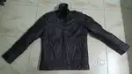 Men Solid Leather Jacket