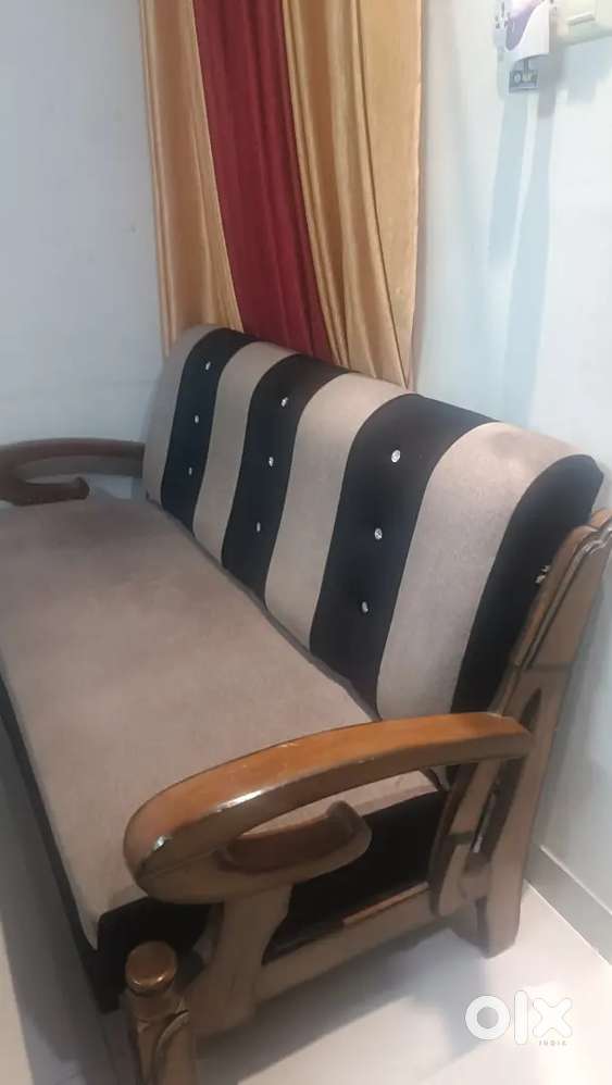 Six sitter Dining table with 6 chair 5 sitter sofa with & center table