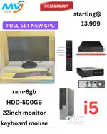 Ram - 8GB DDR3  Hard Disk - 500GB  Cash on home delivery  1 Year Warr