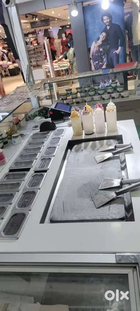 Total icecream shop equipment for sale -  200000 2 lakhs rupees
