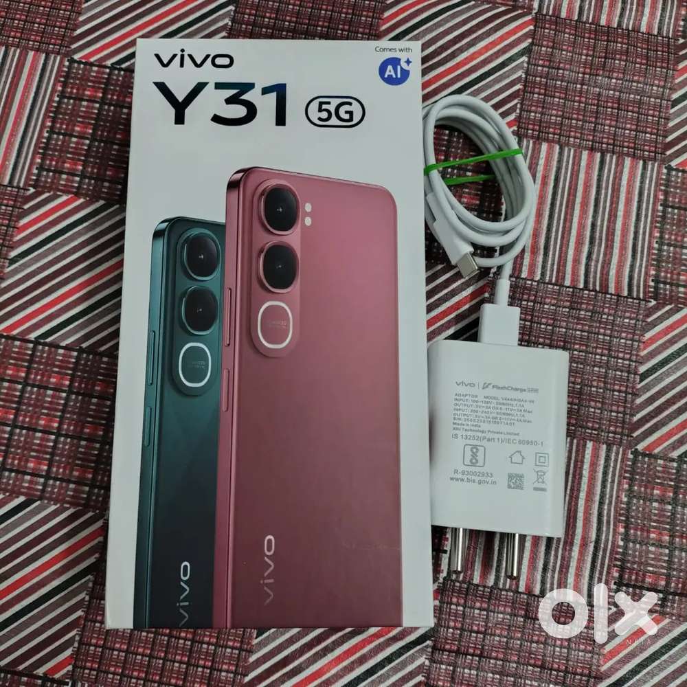 Vivo Y31 5g , 4/128, Brand New, Only 5 days old, Full 1 year WARRANTY