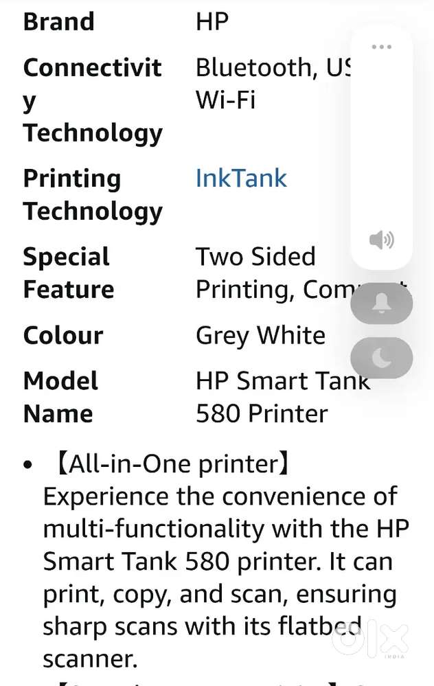 Colour and black and white HP Printer