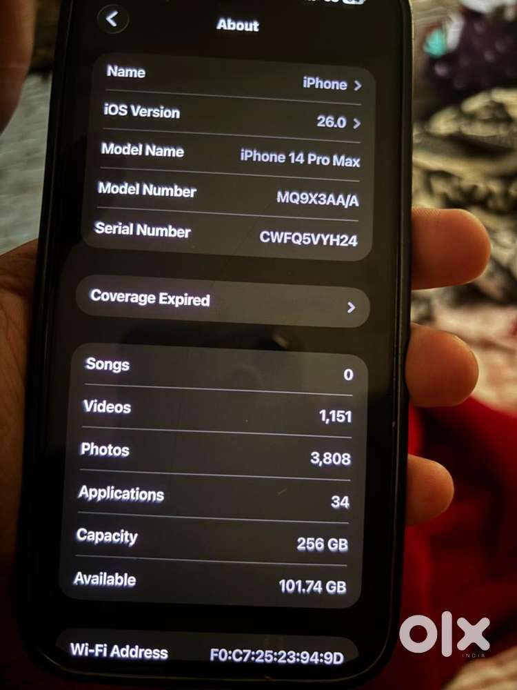 Iphone 14 pro max 256