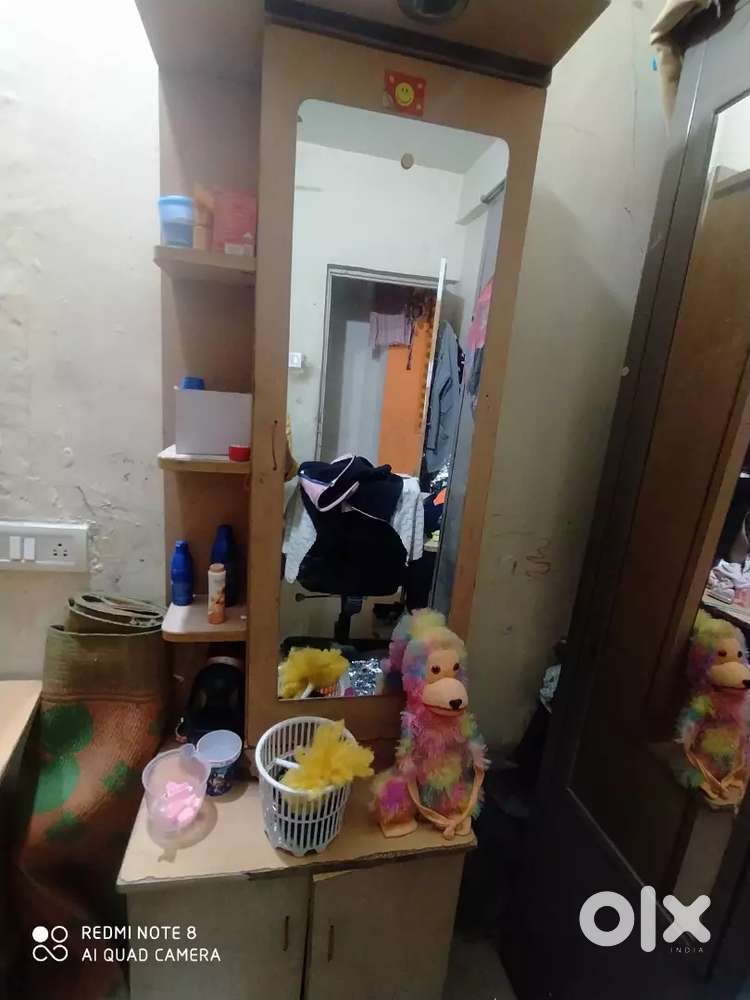 Showkase wordrobe and dressings table is very good condition