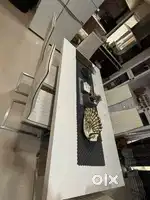 Dining Table with Chair set - White colour