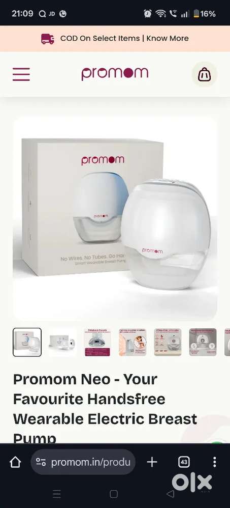 Promom neo breast pump