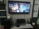 Haier tv 43 inch and Panasonic home theater 5.1 dth sound
