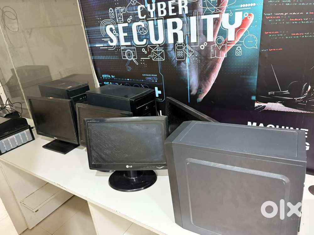 Due to office shifting we are selling Desttops,Hard disks and furn