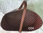 Plastic & Rexine Gift Basket Brown Colour