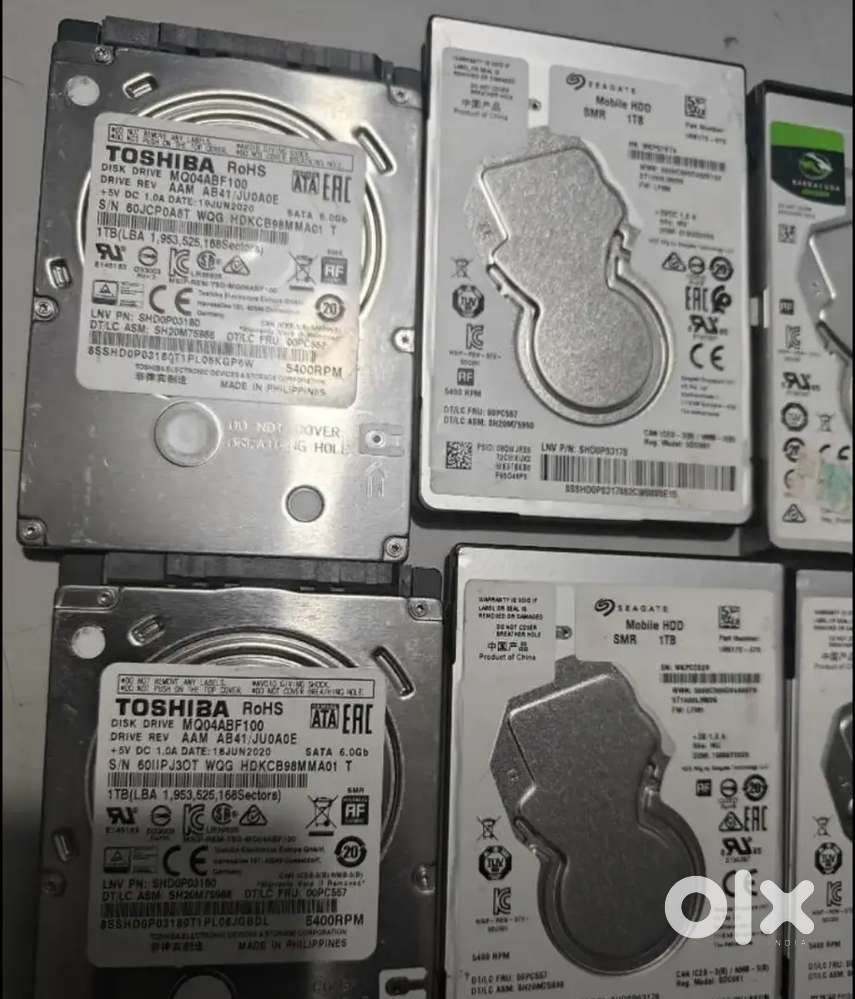Laptop Internal Hard drive 1TB available in good working co