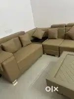 8 seater sofa set with cnter table new condition sleepwell fome