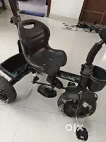 Kids cycle black color  parent support also