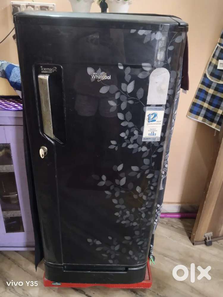 Whirlpool fridge black and grey colour