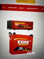 Exide Invertor with battery and trolley