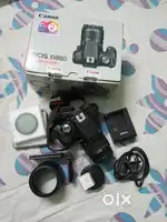 Canon EOS 1500D with tripod and all accessories