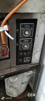 Comercial gas pizza oven single Deck double tray
