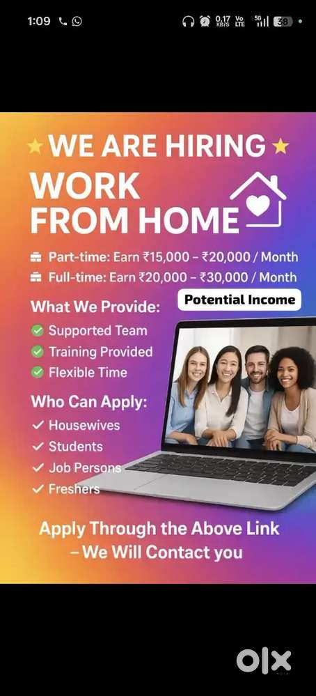 WORK FROM HOME OPPORTUNITY