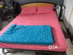 Queen size cot with mattress