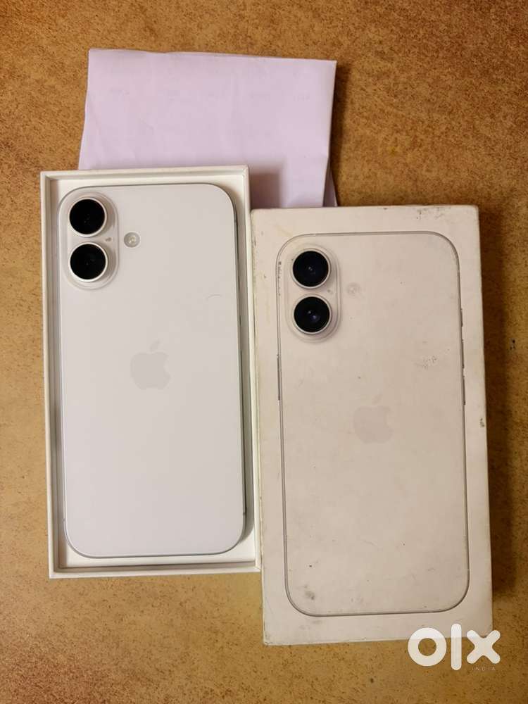 iPhone 16 128gb white colour 5 months old brand new phone box bill