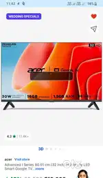 Acer Google smart Tv 32 inch