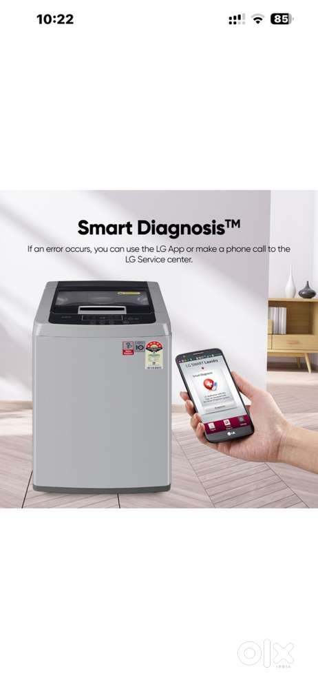 LG top load fully automatic washing machine 6.5 kg