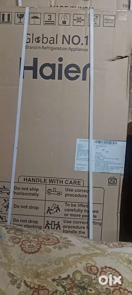 Haire single door fridge a new very good condition