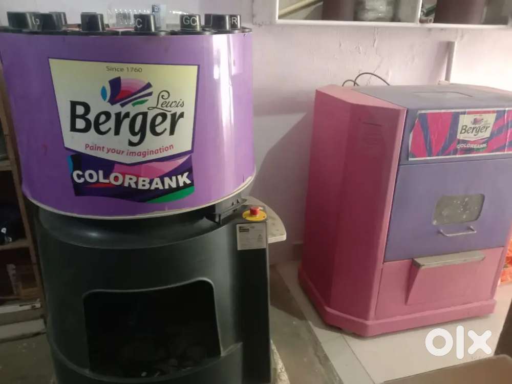Berger colour bank machine with mixer