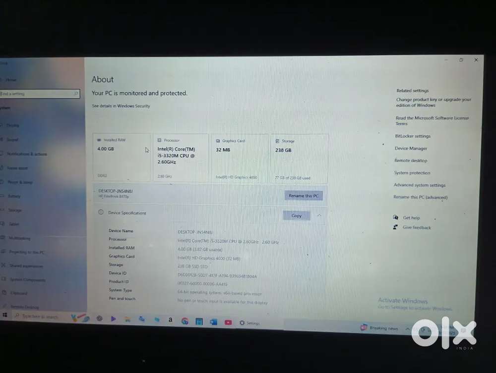 Hp Elitebook 8470P Laptop For Sale