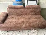 Brown color wooden sofa
