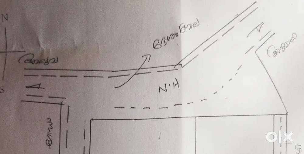 05 cent  plot at  Aluva angamaly NH desom junction.NH facing  plot ..