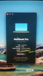 Macbook Pro M1  New condition No scach 13' 8gb ram 256 gb drive