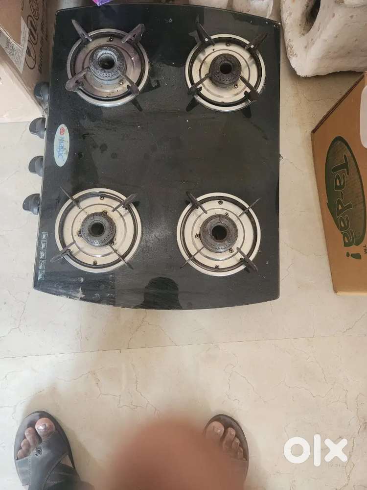 Stainless stell kitchen stove