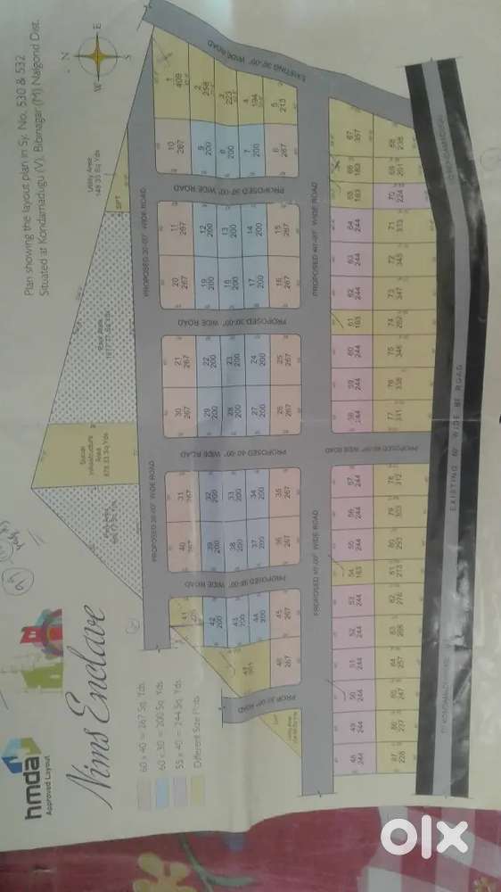 HMDA approved layout near kondamadugu X Road